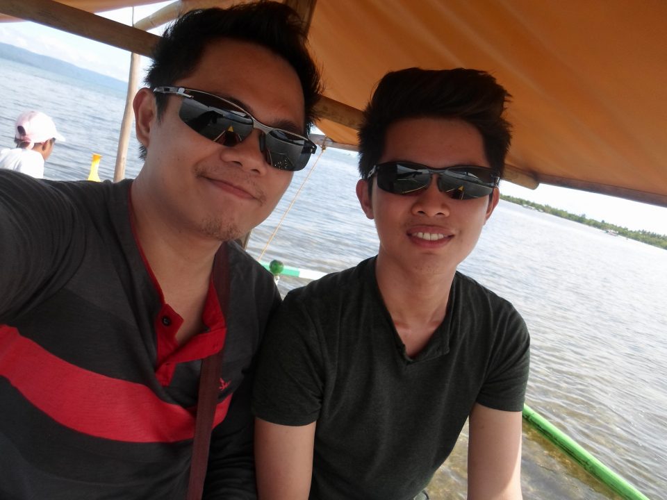 Sonny and I on your way to Bonsai Island. Oops. Sorry. We haven't worn our safety vest yet. Haha.